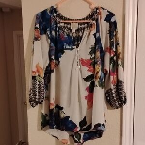 Floral Print Women's Top